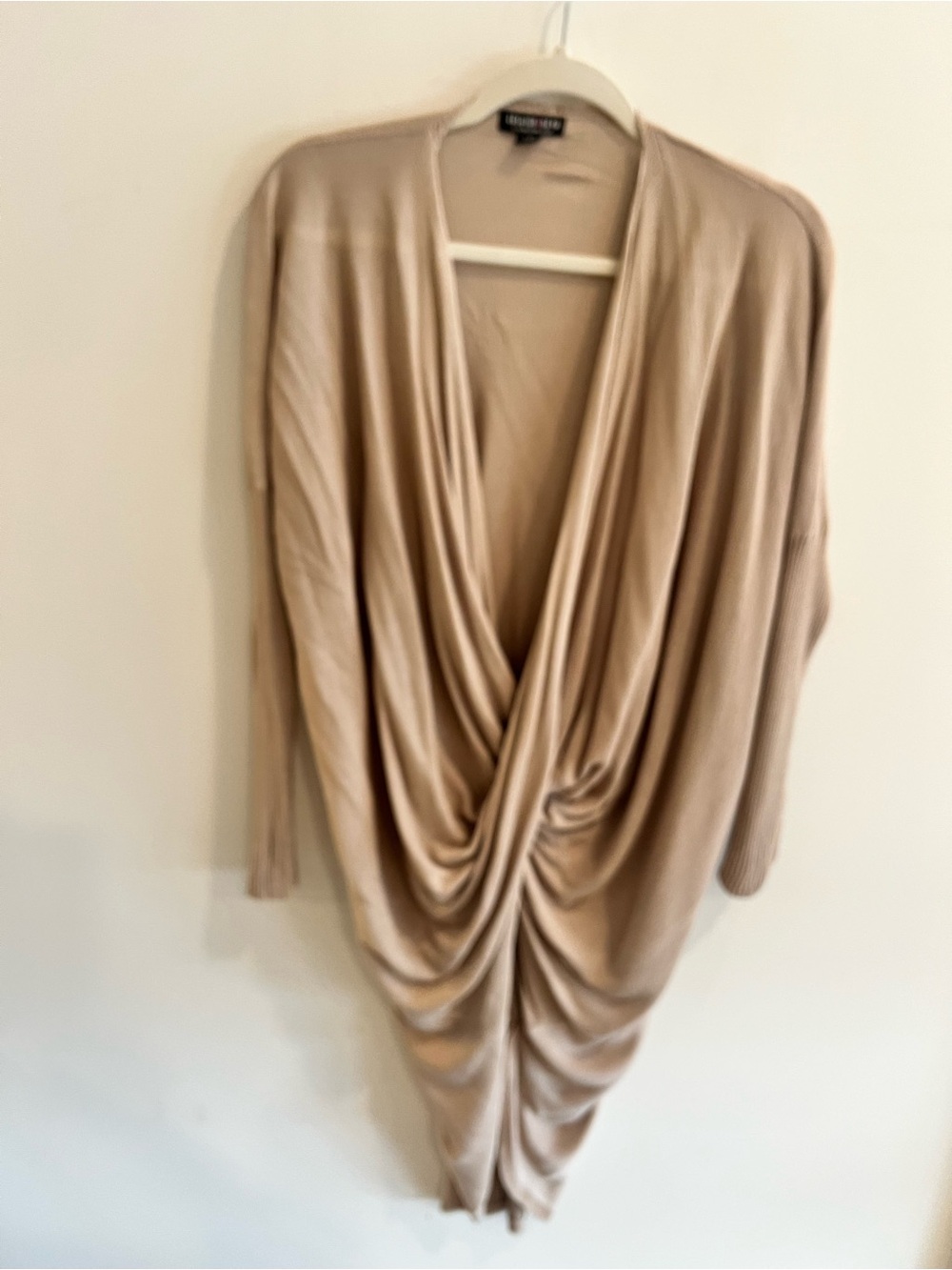 Fashion nova soft drape v neck sweater